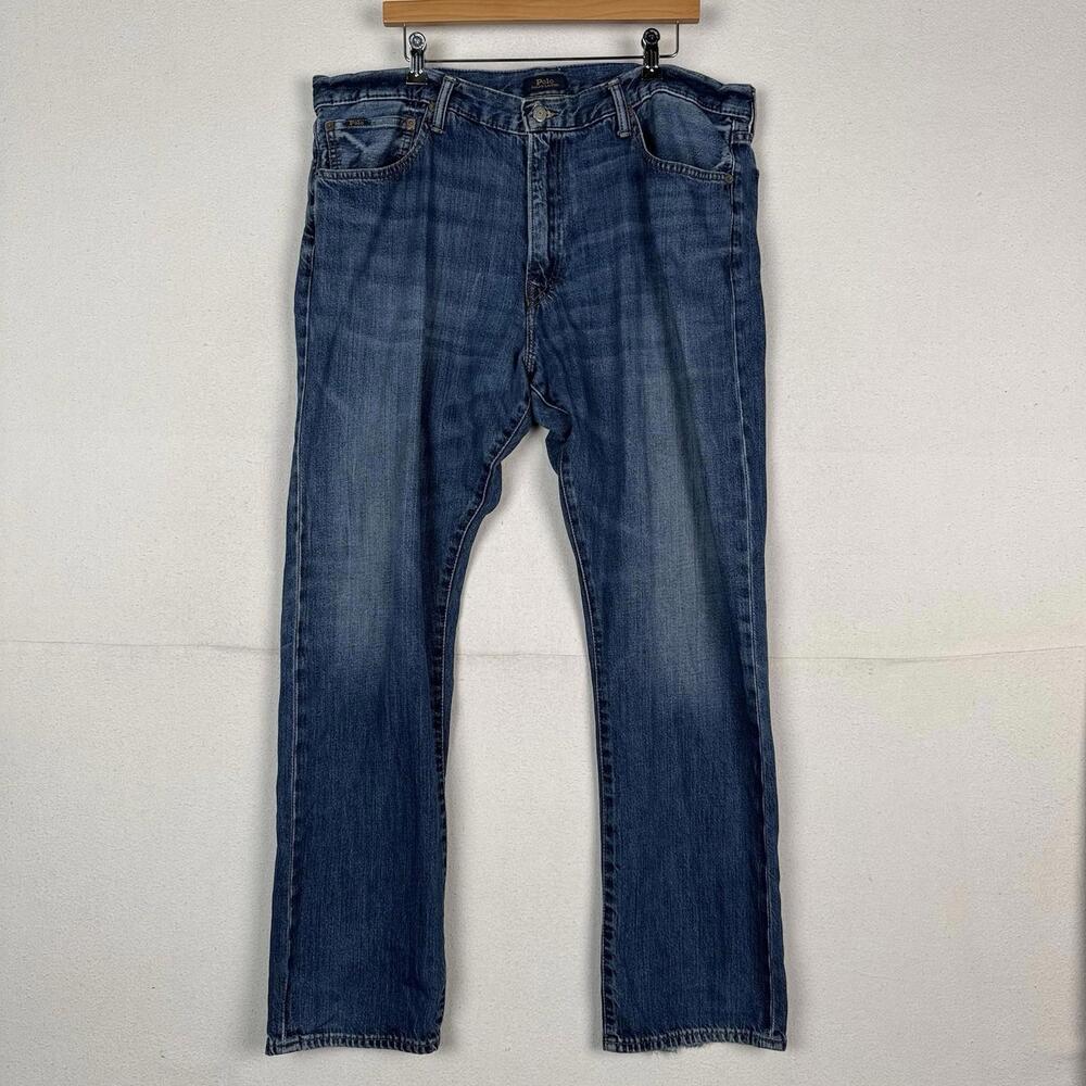 Polo Ralph Lauren Varick Jeans Mens 40x32 Blue‎ Denim Slim Straight Leg Pants